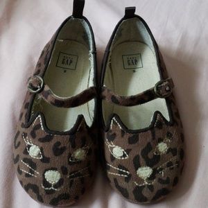 Gap kids leopard kitty maryjanes